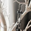 Bold alternative geometric chain earrings 