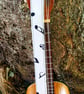 1.5 inch ukulele strap black and white musical notes  - Image 2