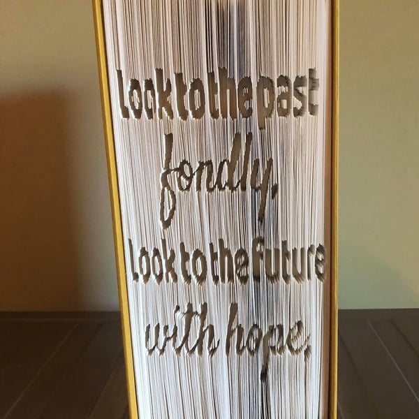 Look to the past... CUT & FOLD Book Folding Pattern - EMAILED PDF PATTERN