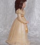 Yellow Ceramic Hand Painted Free Standing Girl Lady Figurine Ornament Decoration - Image 4