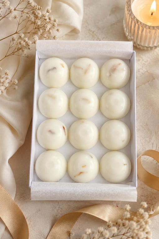 Vanilla, Coconut & Tonka Wax Melts - Handmade Gift Box - Plastic Free