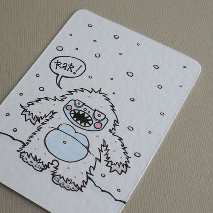 little yeti (mini art card/aceo)