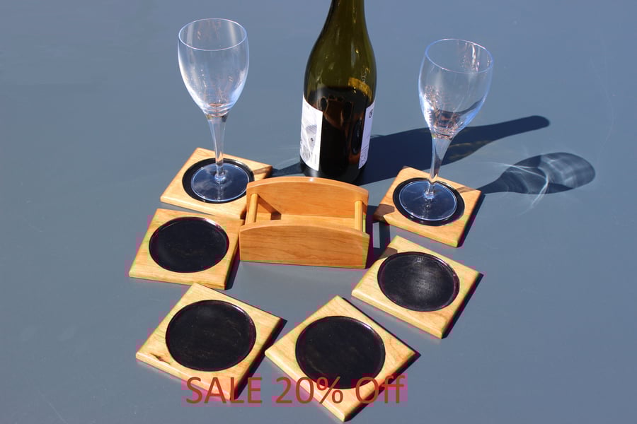 Cherry Wood Coasters (WCO16)