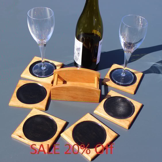 Cherry Wood Coasters (WCO16)