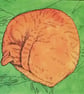 Sleeping cat card - Image 2