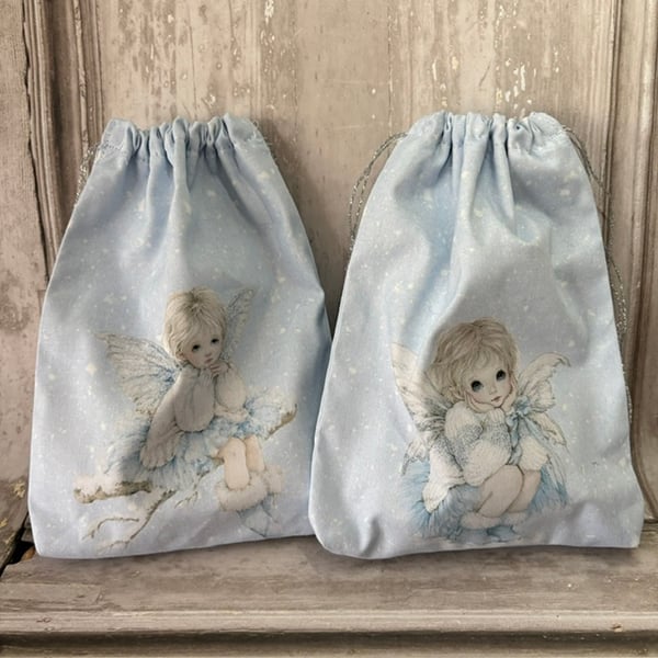 Gift Bags - Frosted Fairy - Set of 2 - PB4 0032