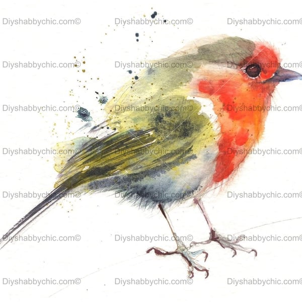 Waterslide Wood Furniture Vintage Image Transfer Shabby Chic Rainbow Butterfly