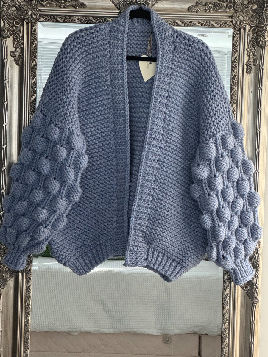 Image of Bobble sleeve Cardigan size 14-18