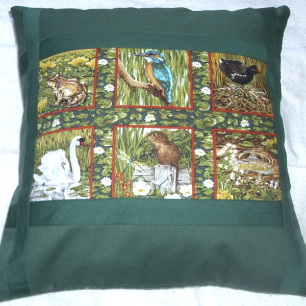 Friends of the riverbank cushion