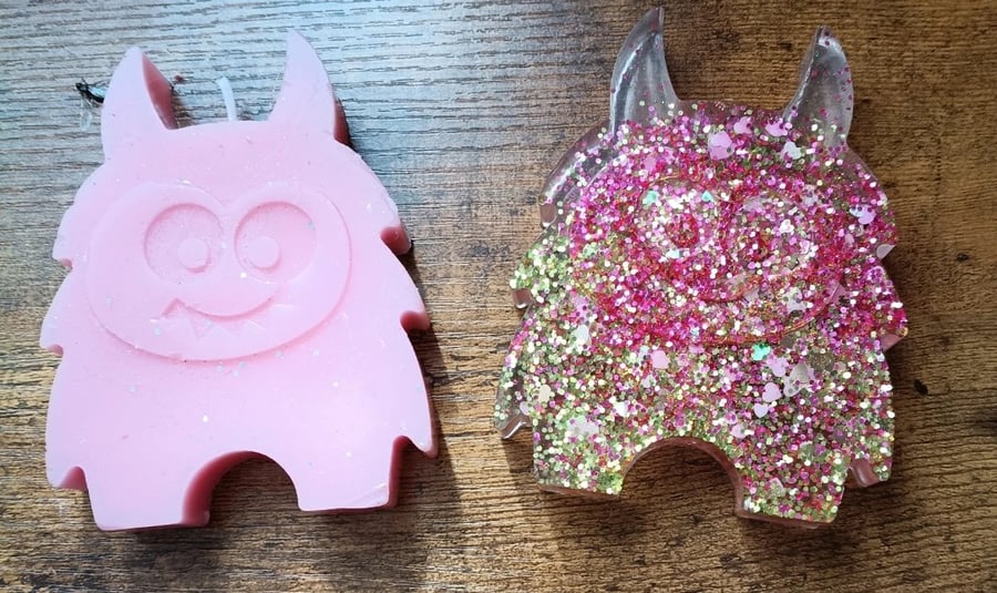 Cute my monster novelty candle & ornament 