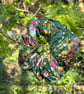 Multicoloured batik print scrunchies  - Image 1