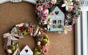 Summer floral door wreath