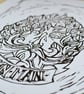 Green Man - Lino Print - Limited Edition - Image 2