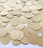 500 Brown Kraft Paper Confetti Circles - Wedding Engagement Party Table Decor
