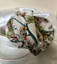 Annie - Green & Cream 40s Style Turban Headband - Wide