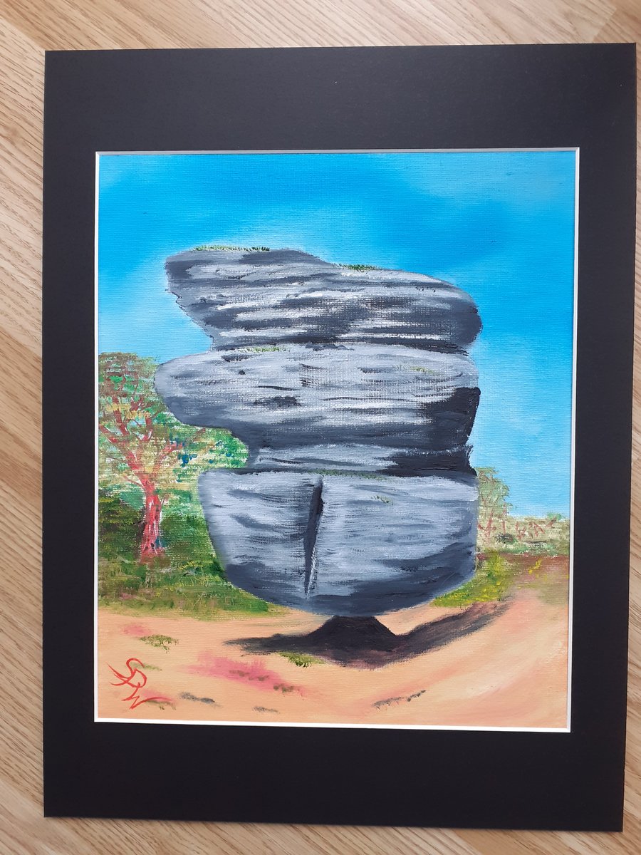 Brimham Rocks Yorkshire Oil Painting  