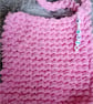 Cosy and Soft, Hand Knitted Baby Dummy Square Comforter, - Image 2