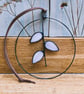Stained Glass Pussy Willow Mini Wreath, Hanging Suncatcher Valentines Gift - Image 3
