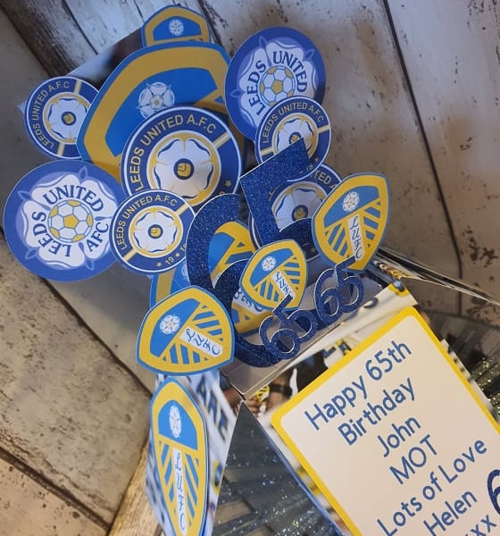 Leeds United Birthday Pop-Up Card