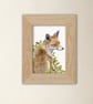 Red Fox Art Print - A5 size - Scottish Wildlife Illustration - Image 3