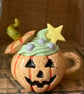 Tiny ceramic pumpkin magic potion decoration - Image 7