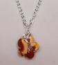 Handcrafted Wire Wrapped Mookaite Minimalist,Single Flowerpendant,Spiritual Boho - Image 2