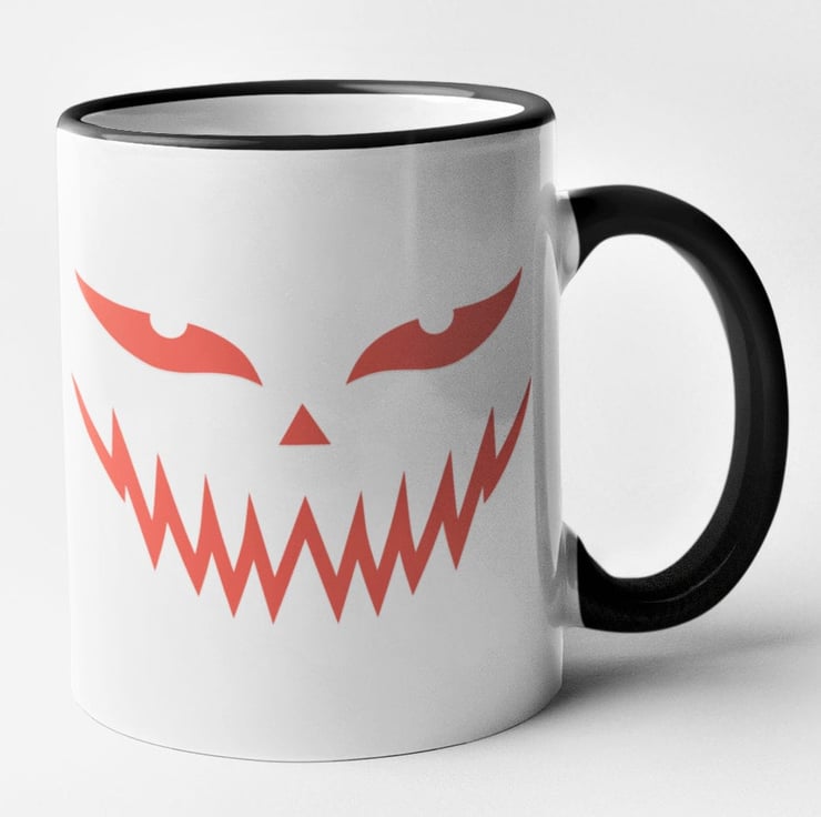 funny evil face' Mug