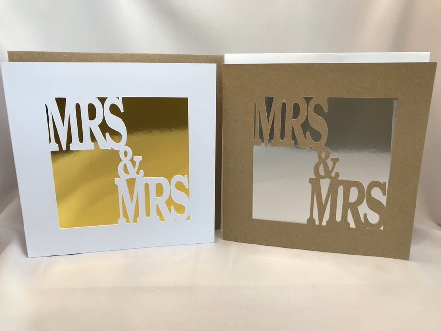 Married cards, MRS & MRS cards, Gender cards, Wedding cards, Handmade cards,