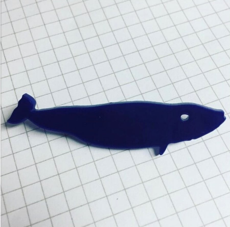 Blue Whale Brooch