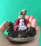 Very Tiny Pine Cone Fairy Decoration, Fairy Doll Ornaments, Woodland Decoration