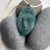 Sleeping Angel - Cast Recycled Glass Pendant 