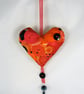 Heart Door hanger (button print) - Image 1