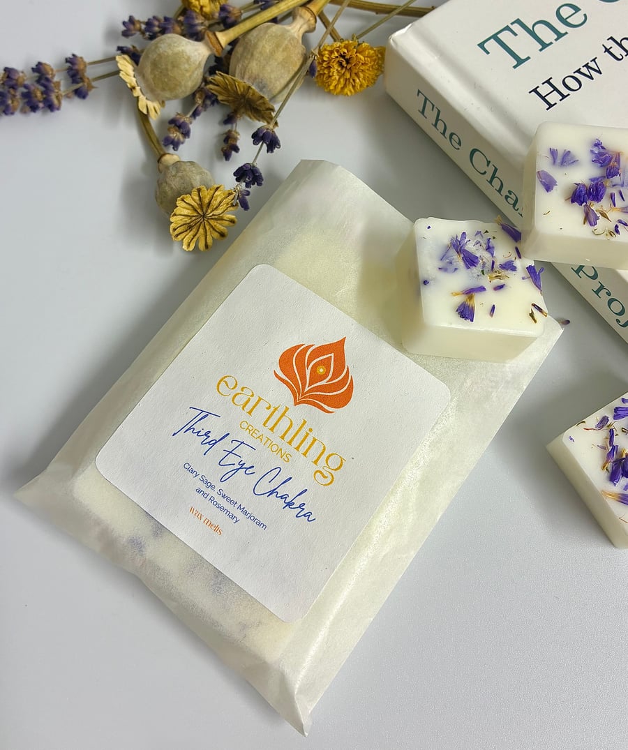 Vegan Third Eye Chakra Wax Melts - Essential Oil Aromatherapy