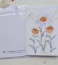 Hand Painted Wildflower Greetings Card with Envelope - Left Blank inside - Image 5