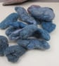 Small Multicolour Blue Purple Natural Dye Felt Nuggets I - Image 3