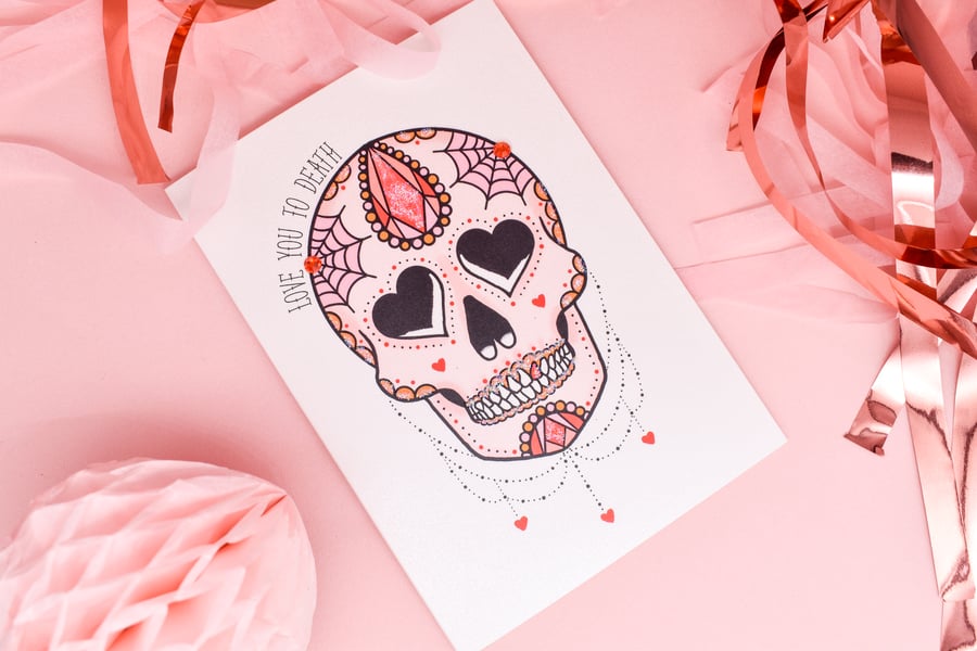 Love You to Death handmade card