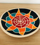 SUN STONEWARE CERAMIC PLATE - Image 2