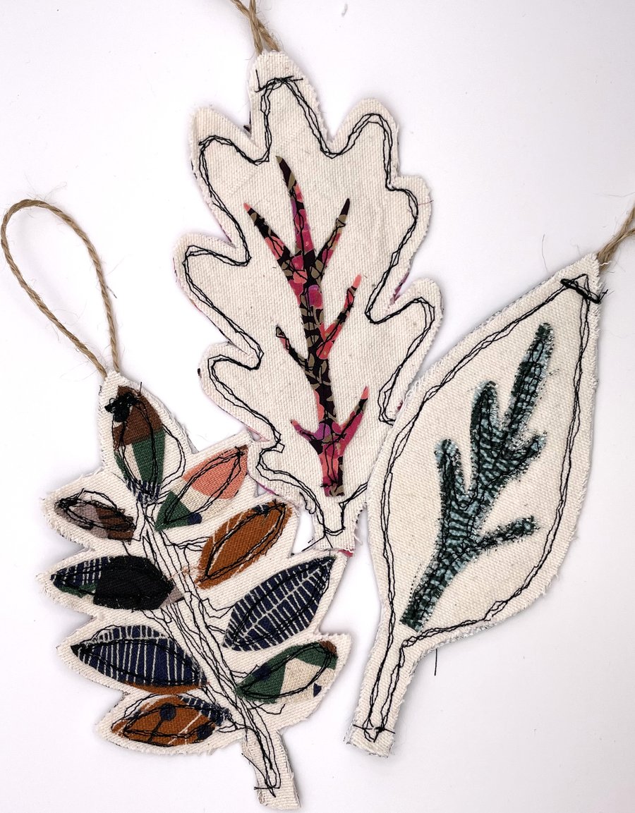 Autumn Leaves - Set of 3 Hanging Decorations