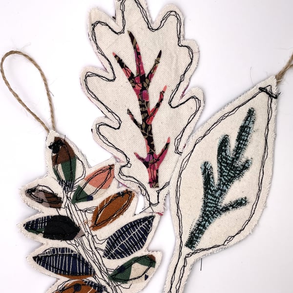 Autumn Leaves - Set of 3 Hanging Decorations