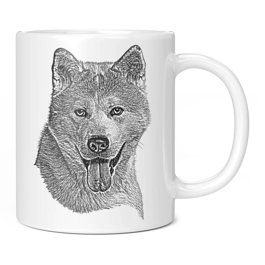 Akita Inu Sketch 11oz Novelty Mug - Dog Lover Mugs Cup Gift Present Idea Birthda