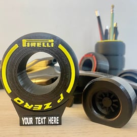 Formula 1 F1 Desk Display Tyre - Accessory, Desk Decor, Decorative, F1, Automoti