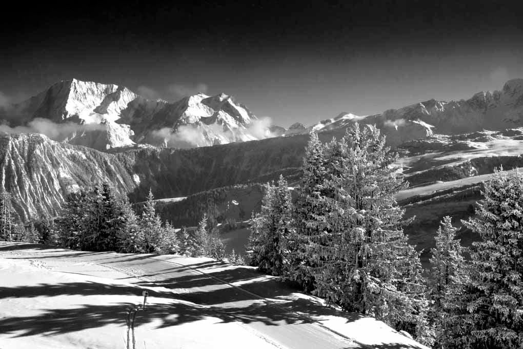 Courchevel 1850 Mountain Landscape French Alps France Photograph Print