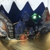 Christmas Crowns. Reusable, fabric crown with Nativity scene. Slight second