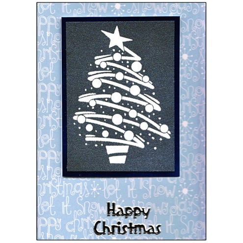 Silver Christmas Tree (X531)