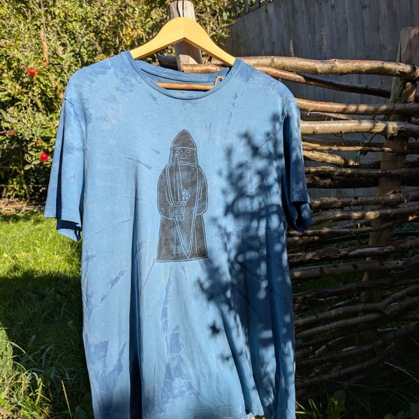 Plant Tie-Dyed T-Shirt with Lewis Chessman Design