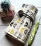 Geometry Print Crochet Hook Roll - Image 1