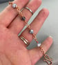 Dainty Delicate Dendrite Agate Copper Infinity Link Bracelet - Image 2