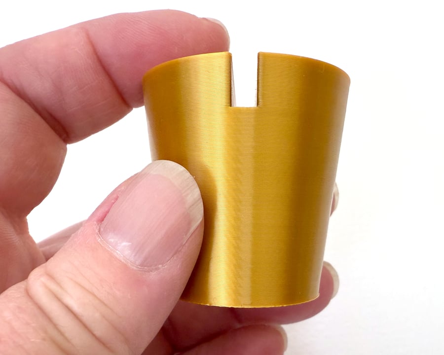 Gold Christmas tree pot, fused glass display stands, 4mm slot