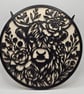 Highland Cow Floral Wall Art Laser Cut Wooden Highland Cow Scottish Cow Home Dec