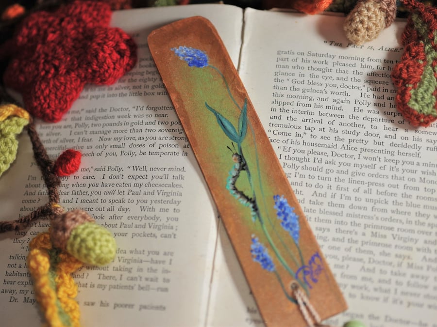 The little caterpillar bookmark